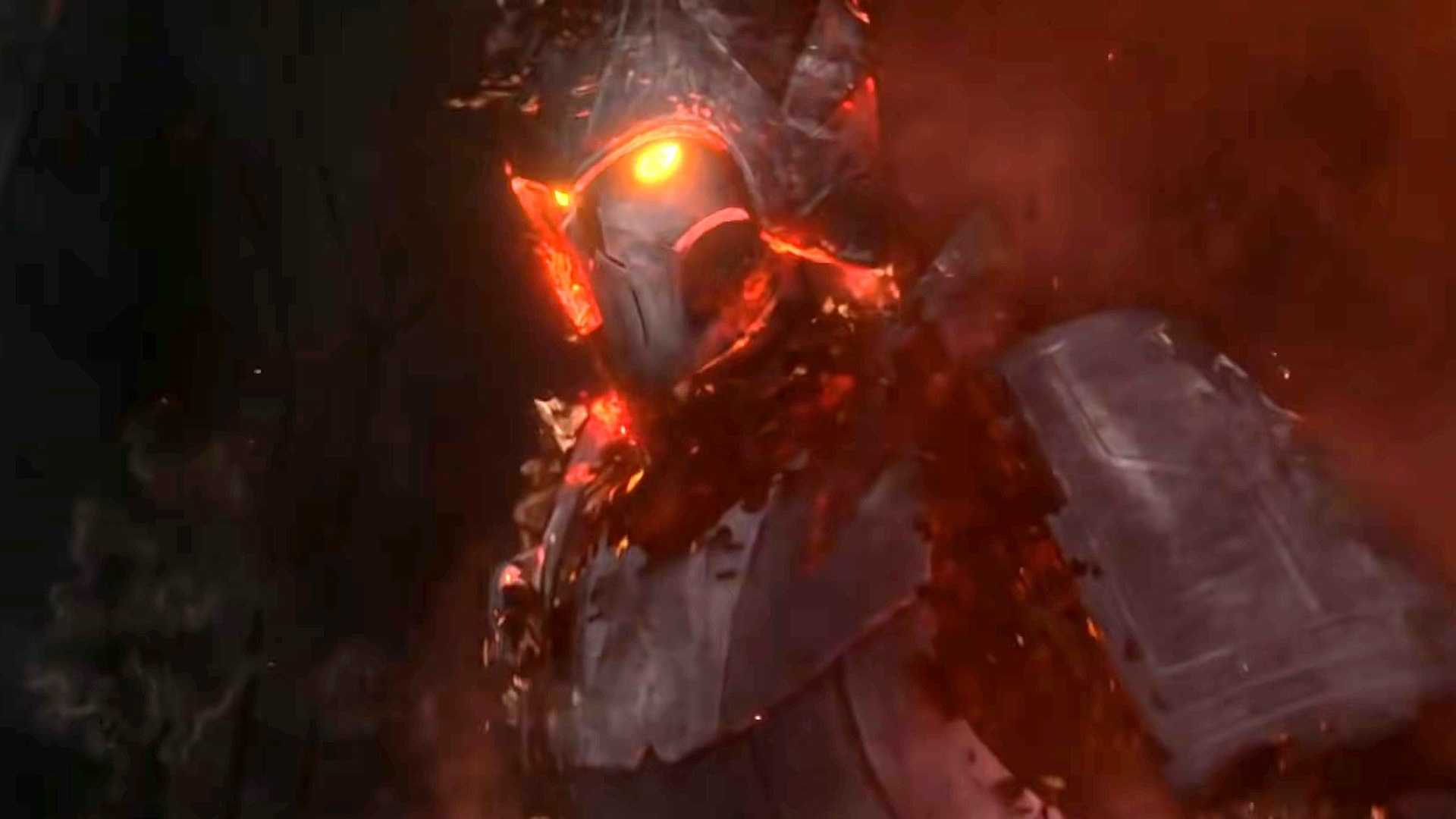 The ghost of Darth Bane staring to one side in Star Wars The Clone Wars Season 6