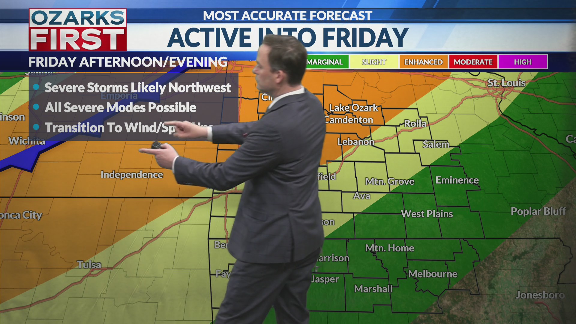 One more wave of storms to sweep through Friday night