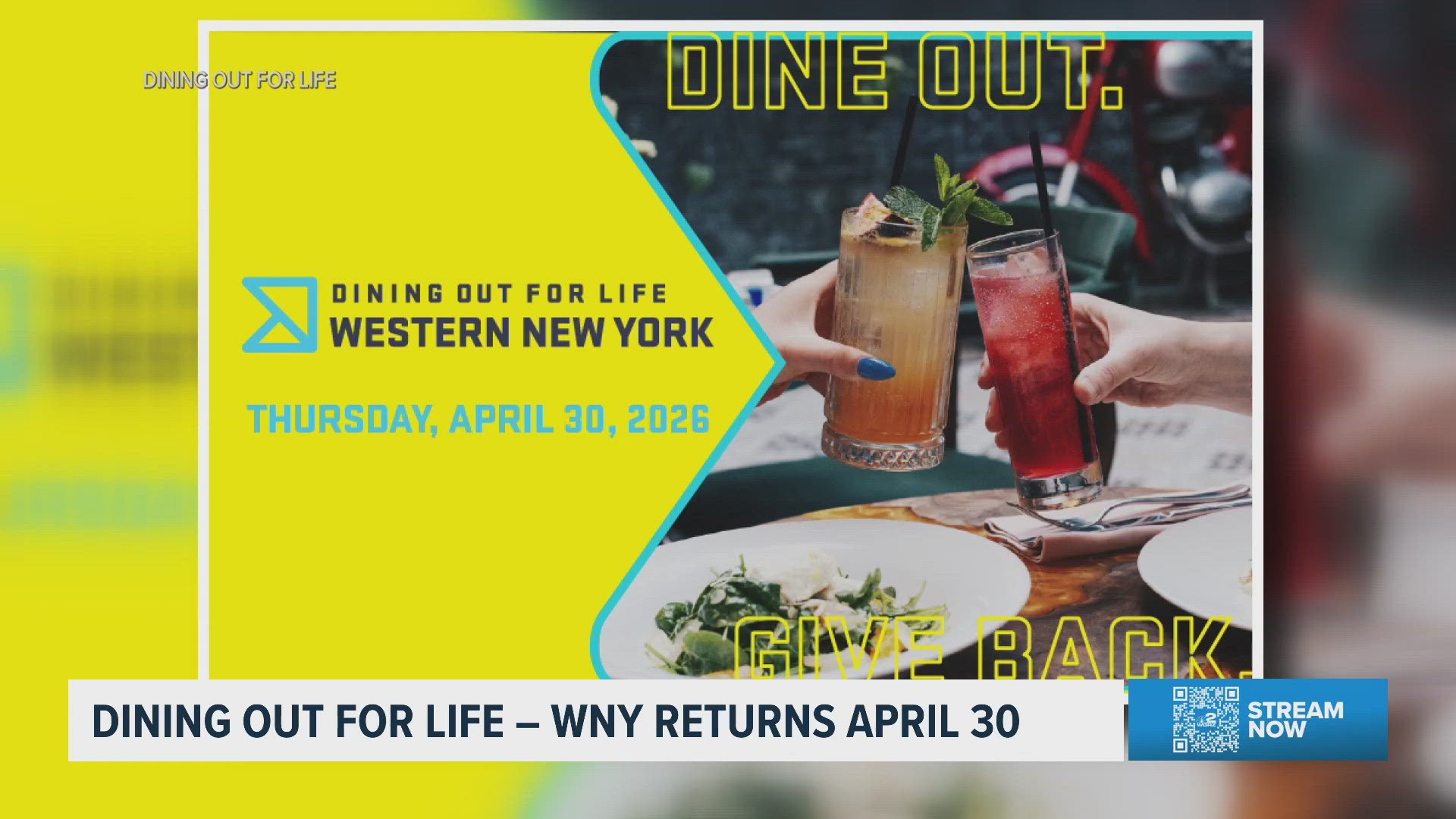 Dining Out for Life - Western New York returns April 30