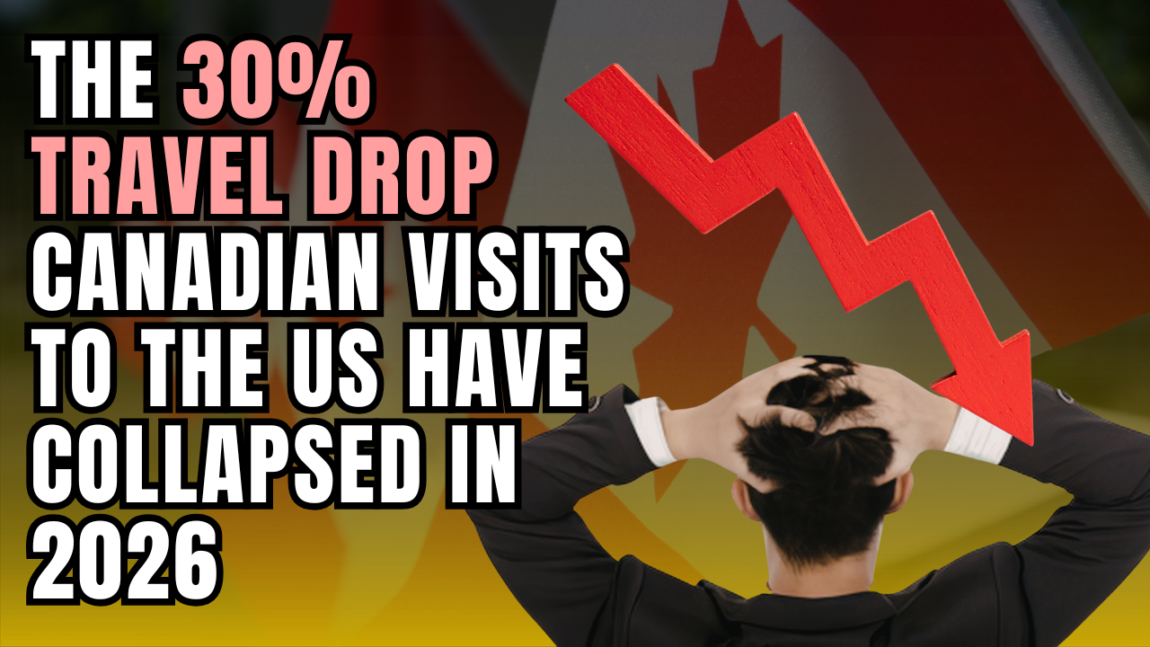 The 30% travel drop: Canadian visits to the US have collapsed in 2026
