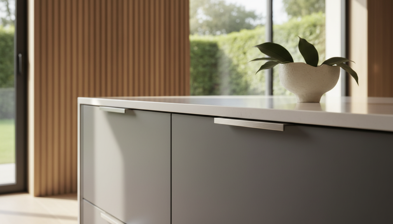 Illustration of High-End Luxury Apartment Kitchen Bar