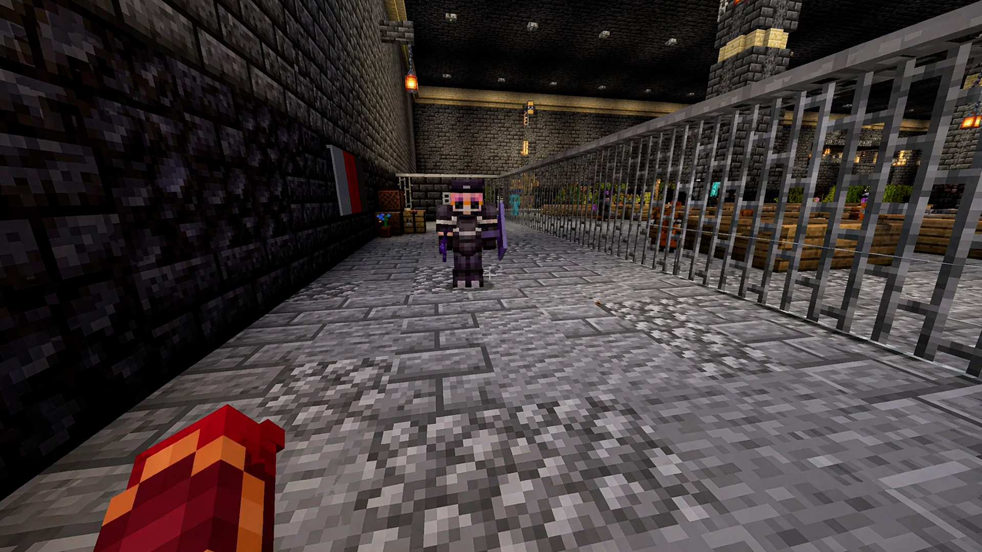 How can players escape a controlled Minecraft prison?