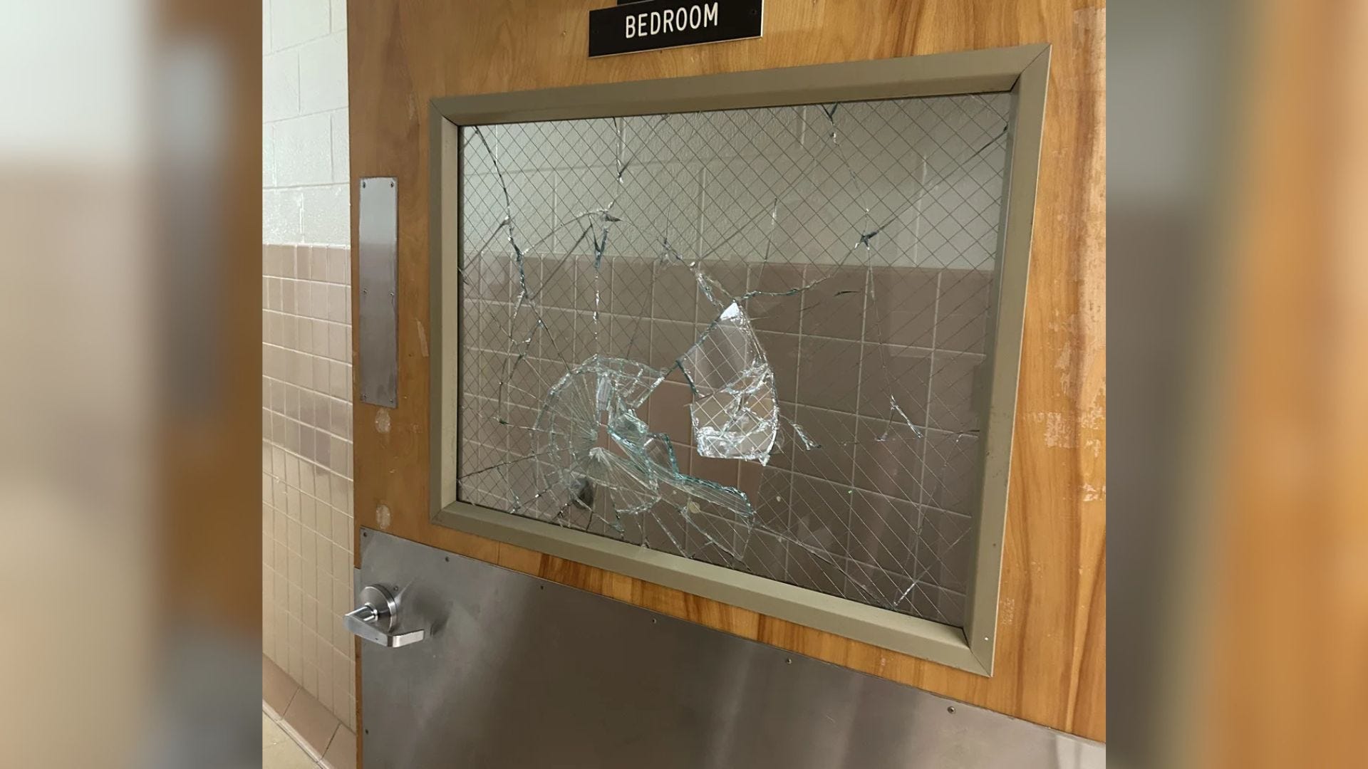 Patient charged after shattering window with trash barrel at Tewksbury ...