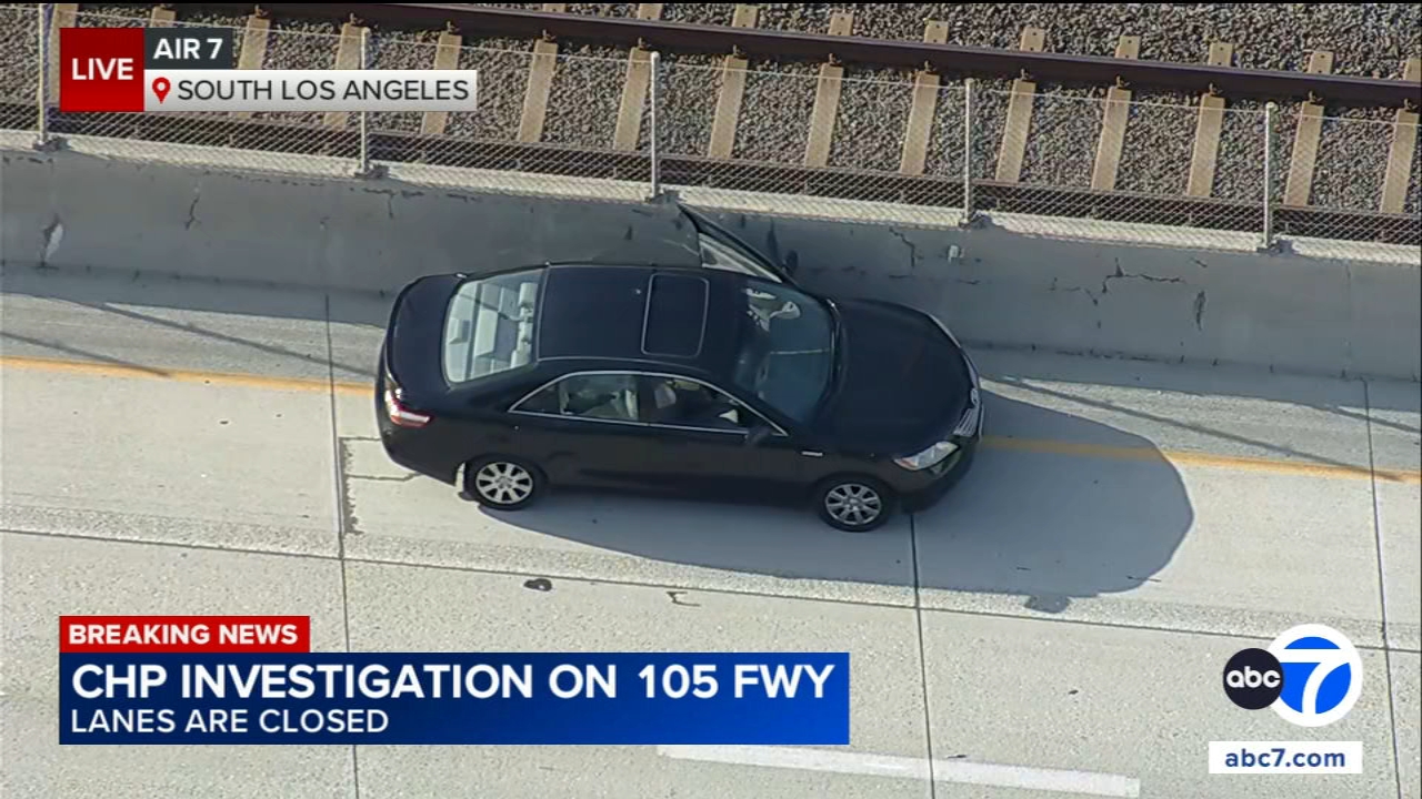 Driver found with gunshot wound on 105 Freeway in South LA