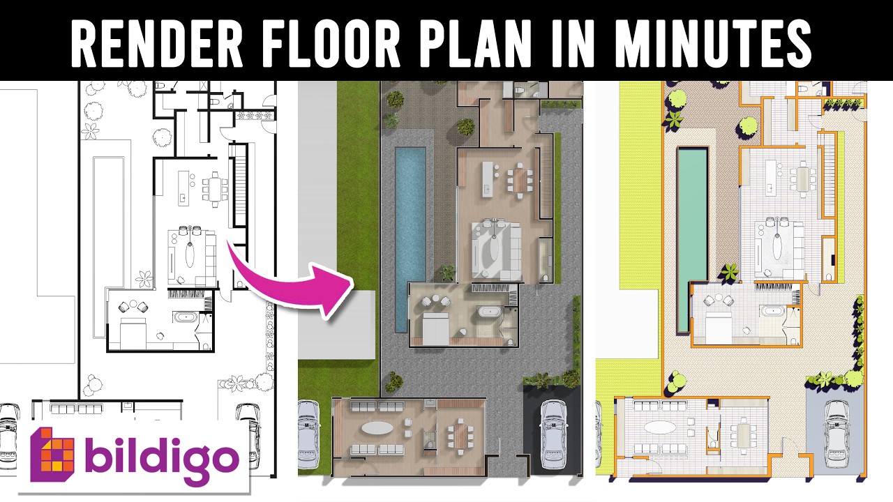 16 floor plan styles in 3 minutes: AI rendering with Bildigo 2026