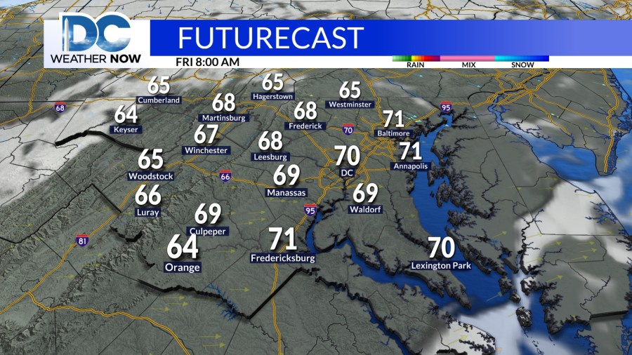 Warm and dry end to the week