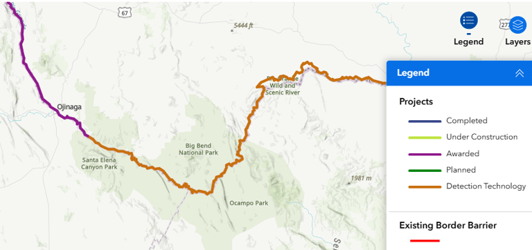 2nd lawsuit against border wall construction in Big Bend region