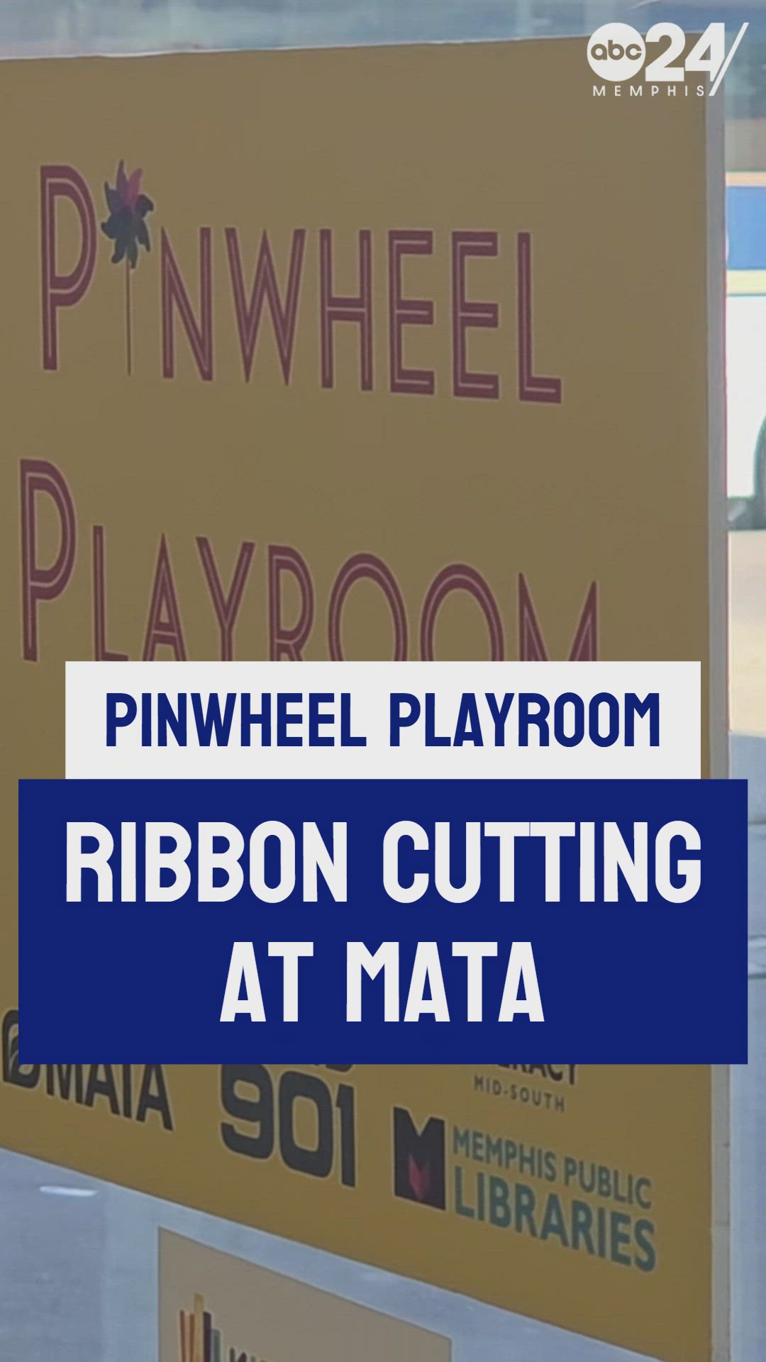 Pinwheel Playroom ribbon cutting