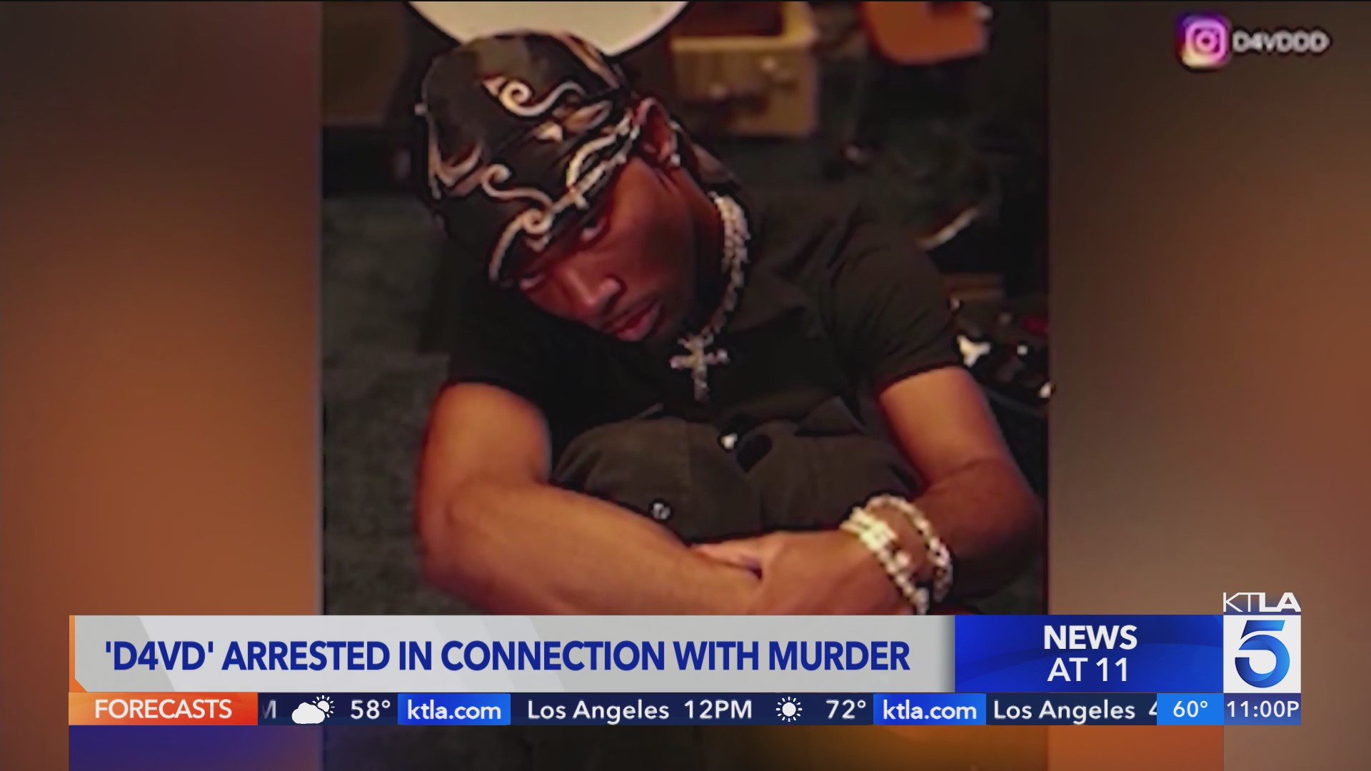 R&B singer D4vD arrest in connection with murder