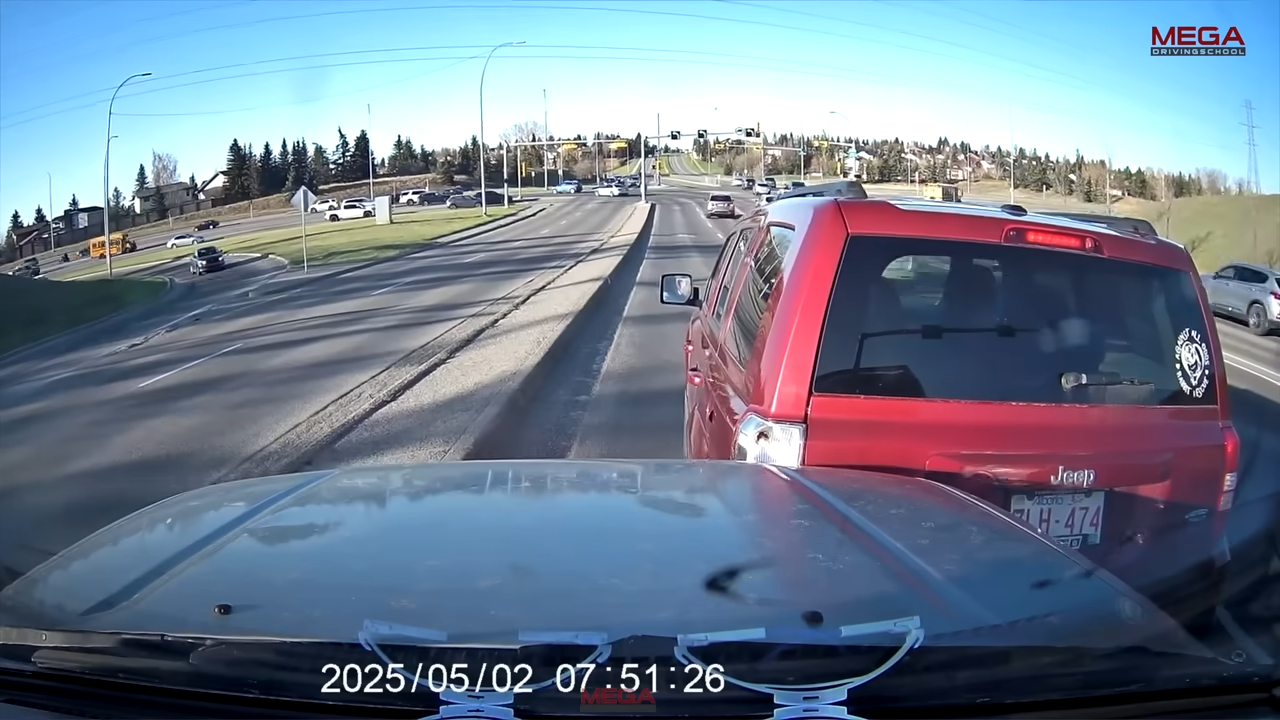 A suspected drunk driver makes one wild move too many
