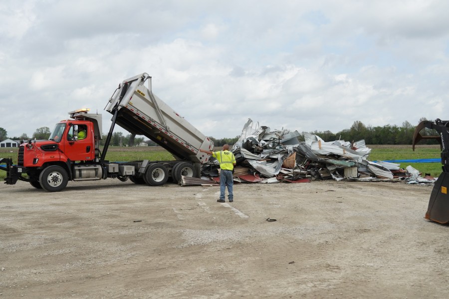 Photos: Southeast KDOT assists with Hillsdale tornado cleanup