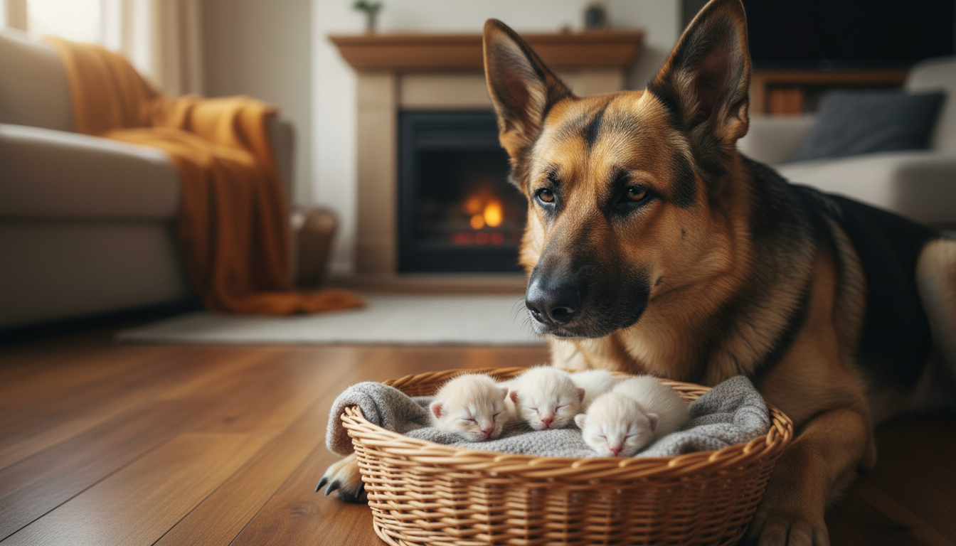 The viral sensation: German shepherd Max meets his match