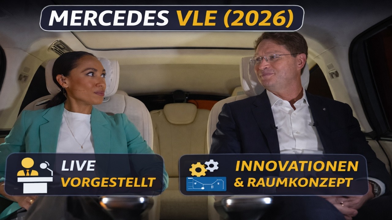 Mercedes VLE (2026) Weltpremiere – CEO Ola Källenius erklärt Interieur