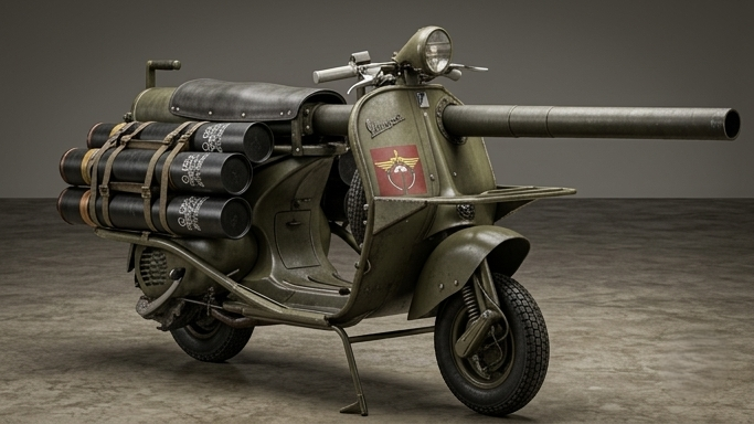 Watch how this upgraded scooter destroyed Nazi tanks
