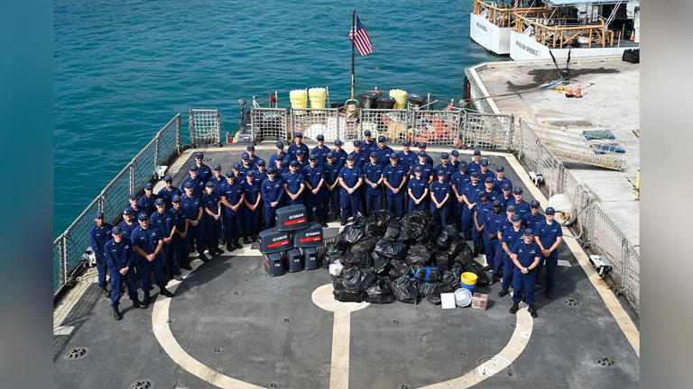 US Coast Guard seizes over 3.8K pounds of cocaine after operations in ...