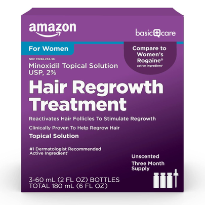 A highly rated Amazon-brand minoxidil treatment