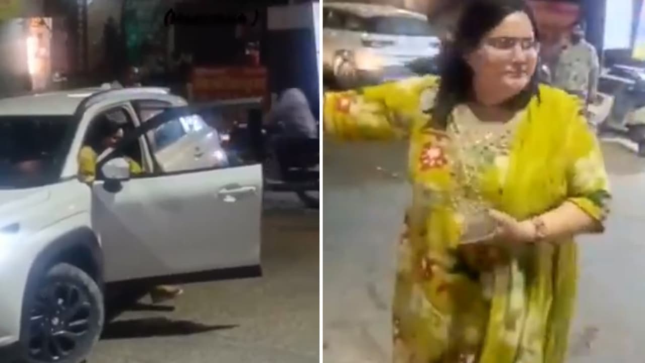 Drunk woman blocks road in Hisar, brags about govt job as video goes ...