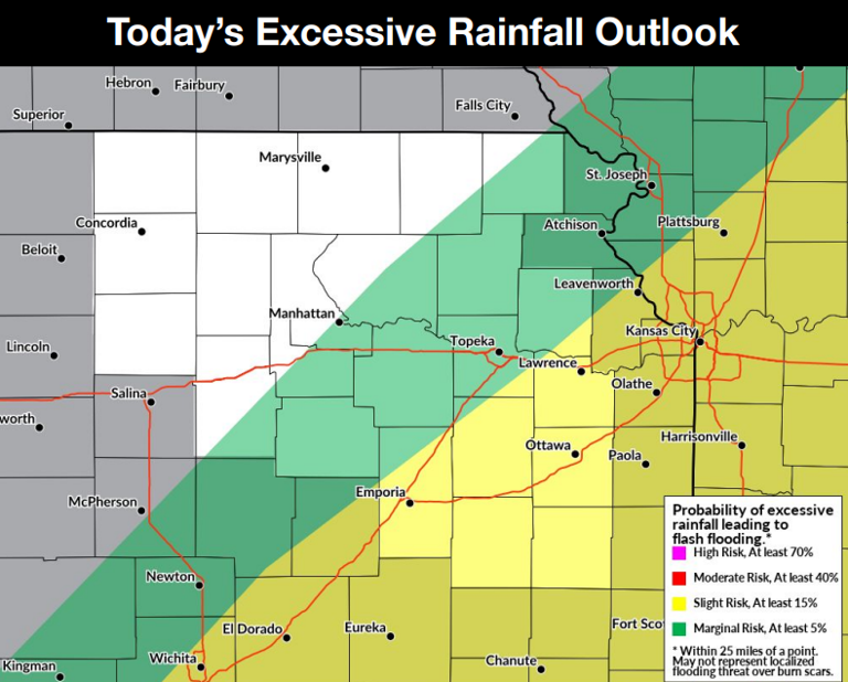 Forecasters increase eastern Kansas severe weather chance