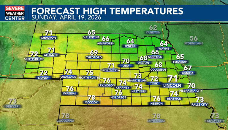 Much cooler and windy today
