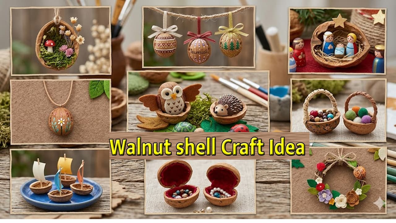 Walnut shell craft: अखरोट का छिलका नहीं कचरा, क्रिएटिविटी को जगाएं और ...