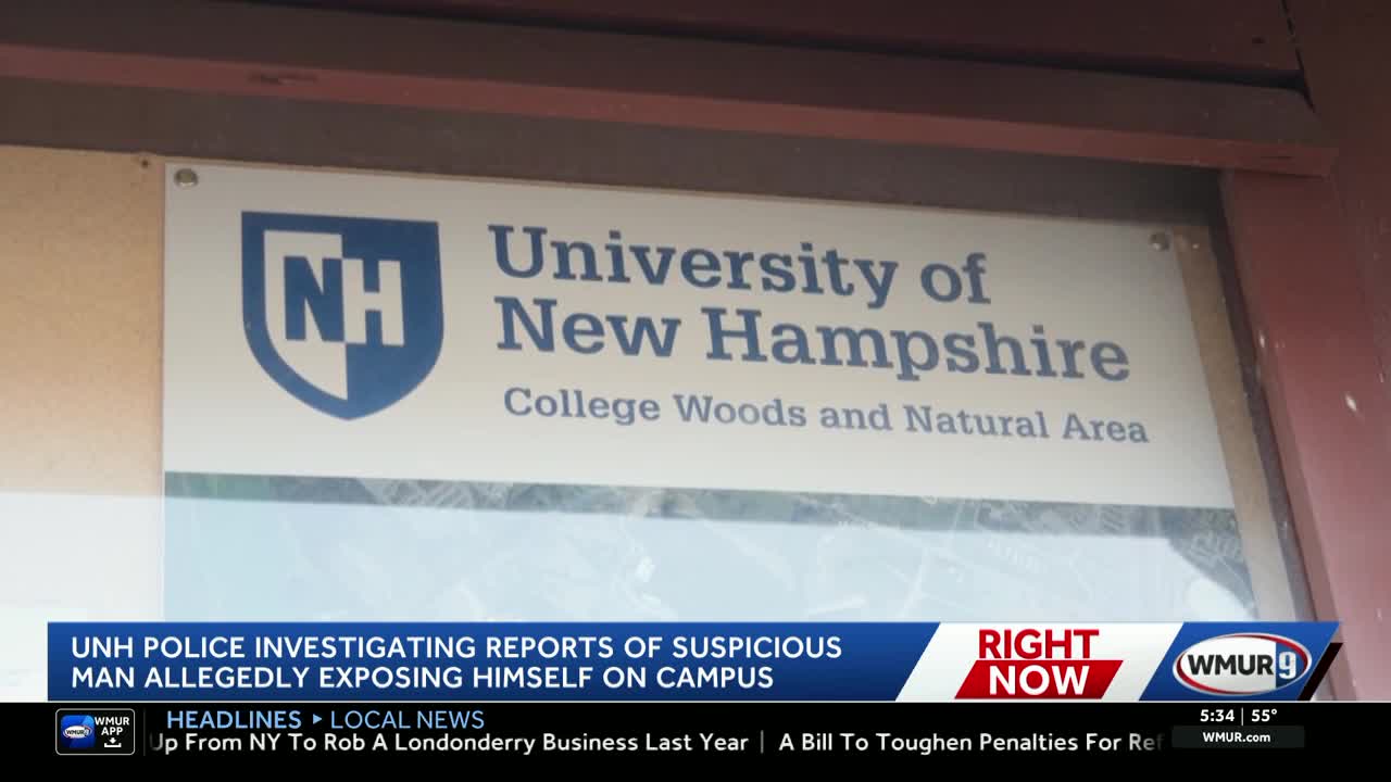 UNH police investigate reports of man exposing himself on campus