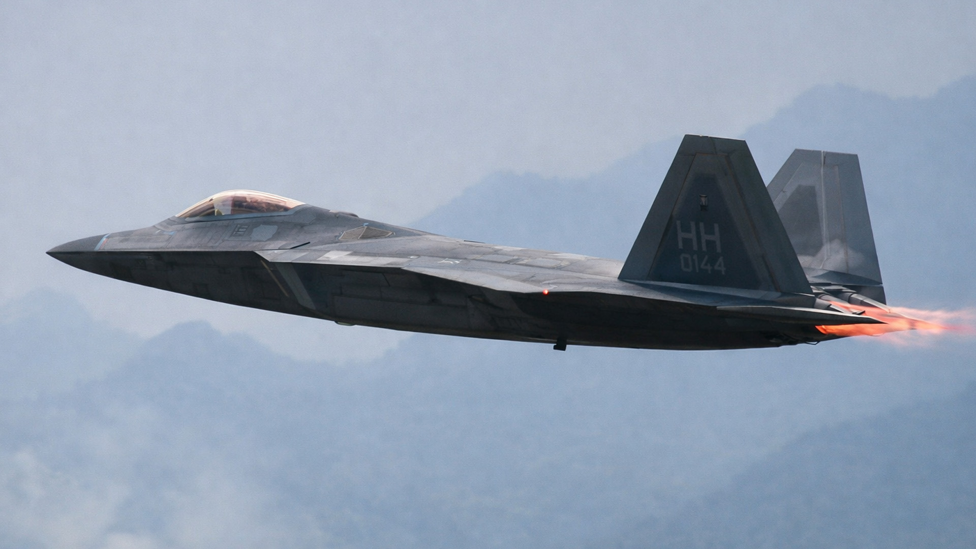 F-22 Raptors take off and land during Cope Thunder 26-1