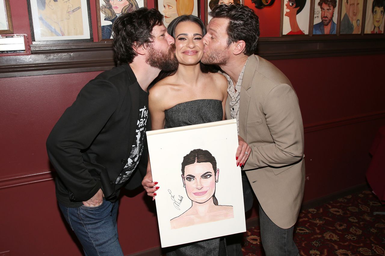 Lea Michele reunites with 'Glee' and 'Spring Awakening' costars at ...