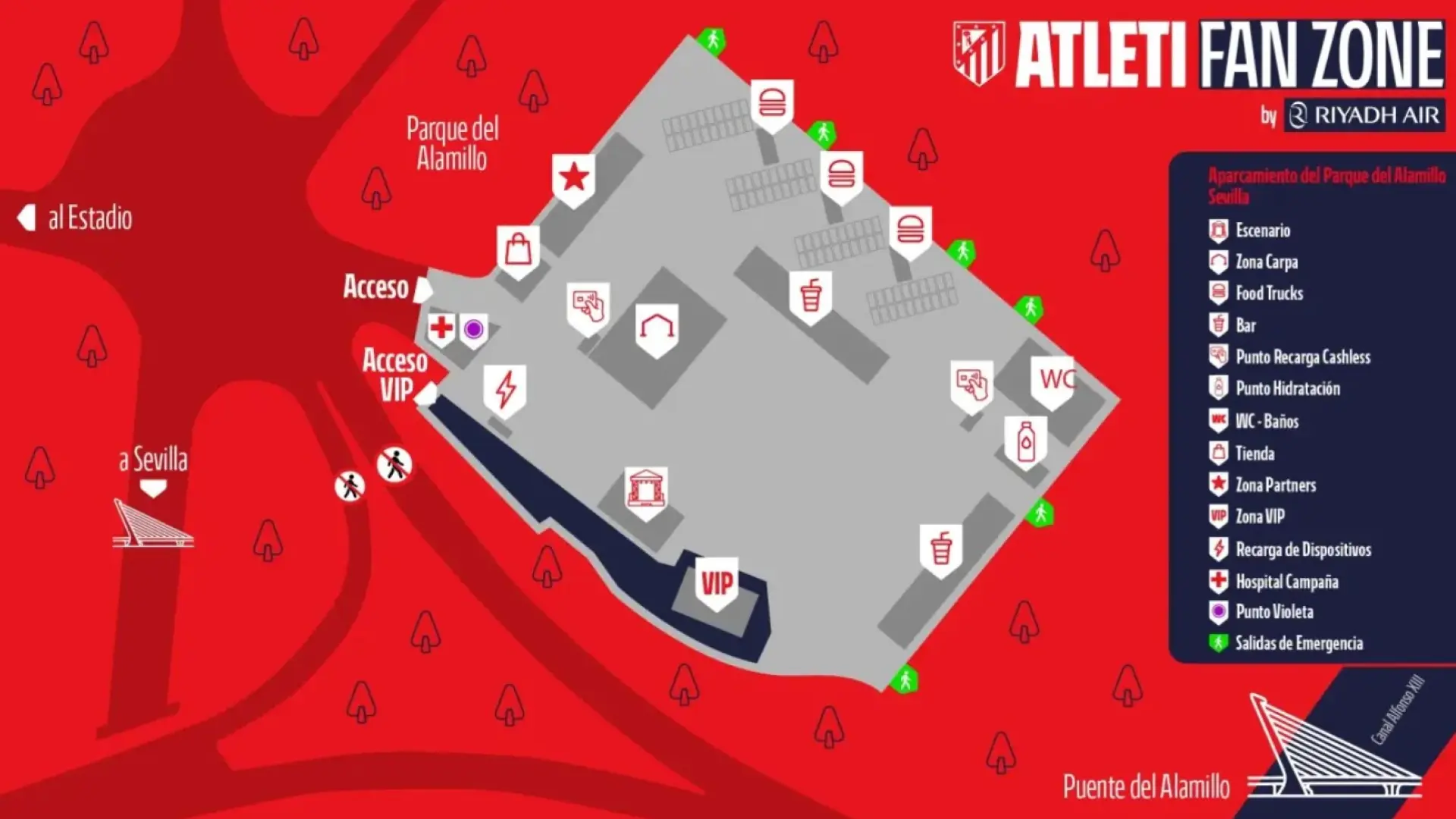 Así será la fan zone del Atlético de Madrid en la final de la Copa del ...