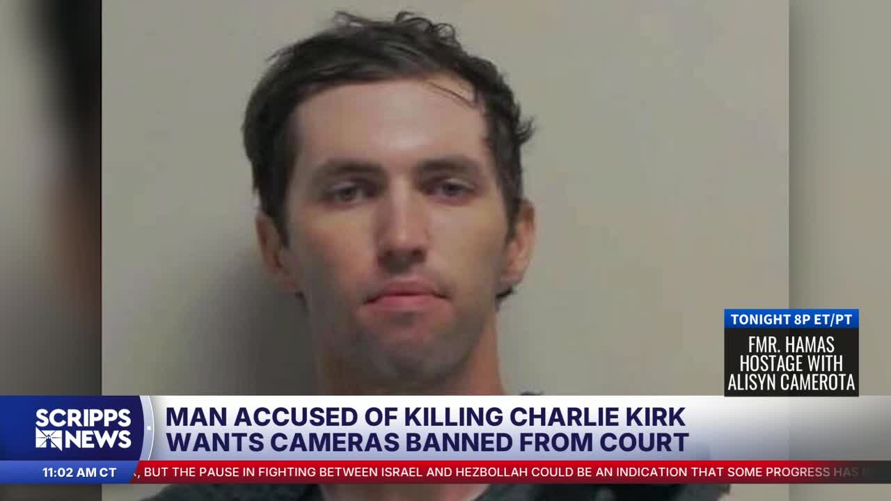 Man accused of killing Charlie Kirk pushes to ban cameras from court