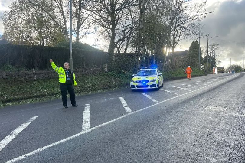 Driver in hospital after overturned car ends up in ditch