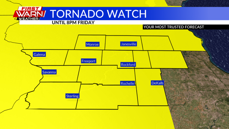 Tornado watch issued for northern Illinois: Tracking Friday’s severe ...