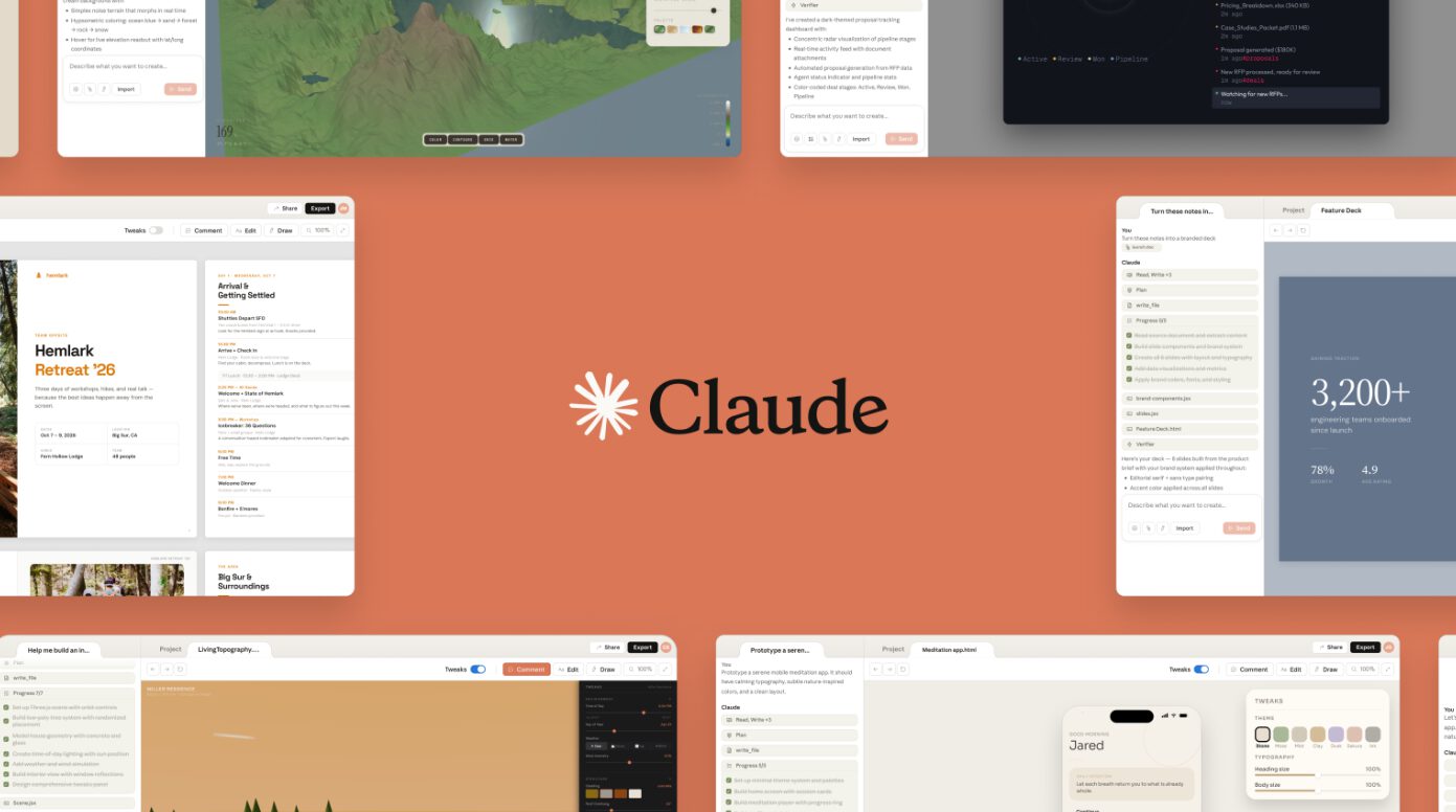 Anthropic launches Claude design for fast visuals and prototypes