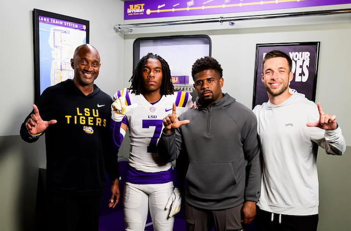 LSU football flips Miami 4-star WR during official visit