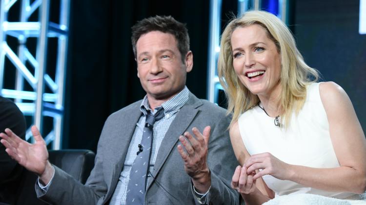 Gillian Anderson, David Duchovny lead 'X-Files' reunion in Denver