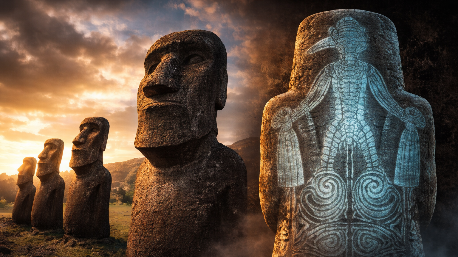 The hidden carvings on Easter Island’s most mysterious moai