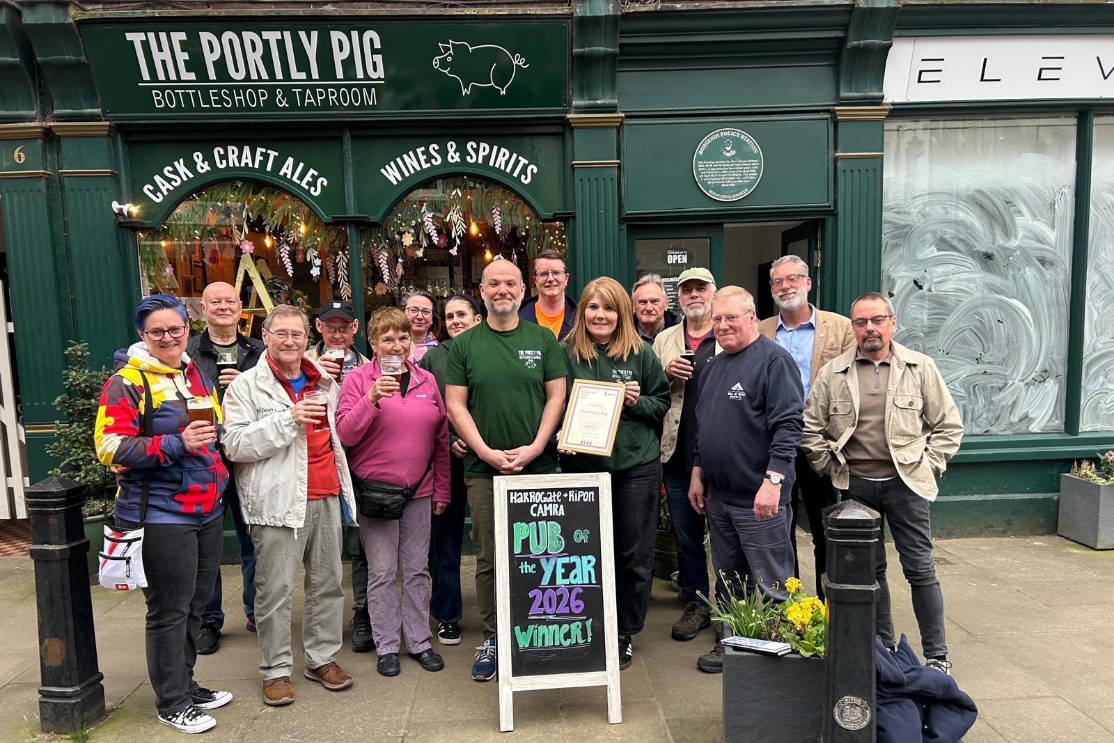 Small Ripon bar called the Portly Pig is CAMRA pub of the year 2026