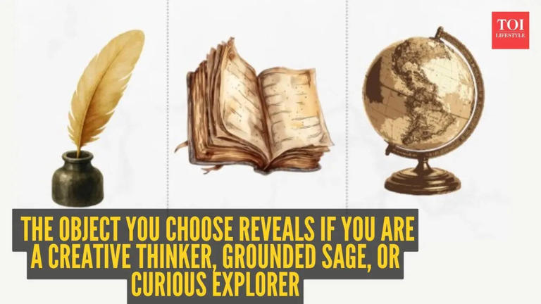 Personality test: Ink and quill, old book, or globe? The object you ...