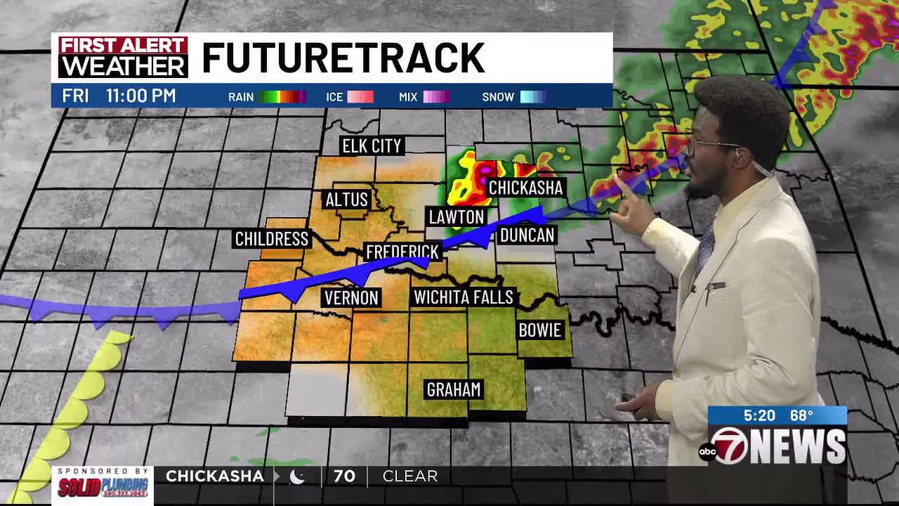 Severe storms possible tonight with an approaching cold front; a nice ...