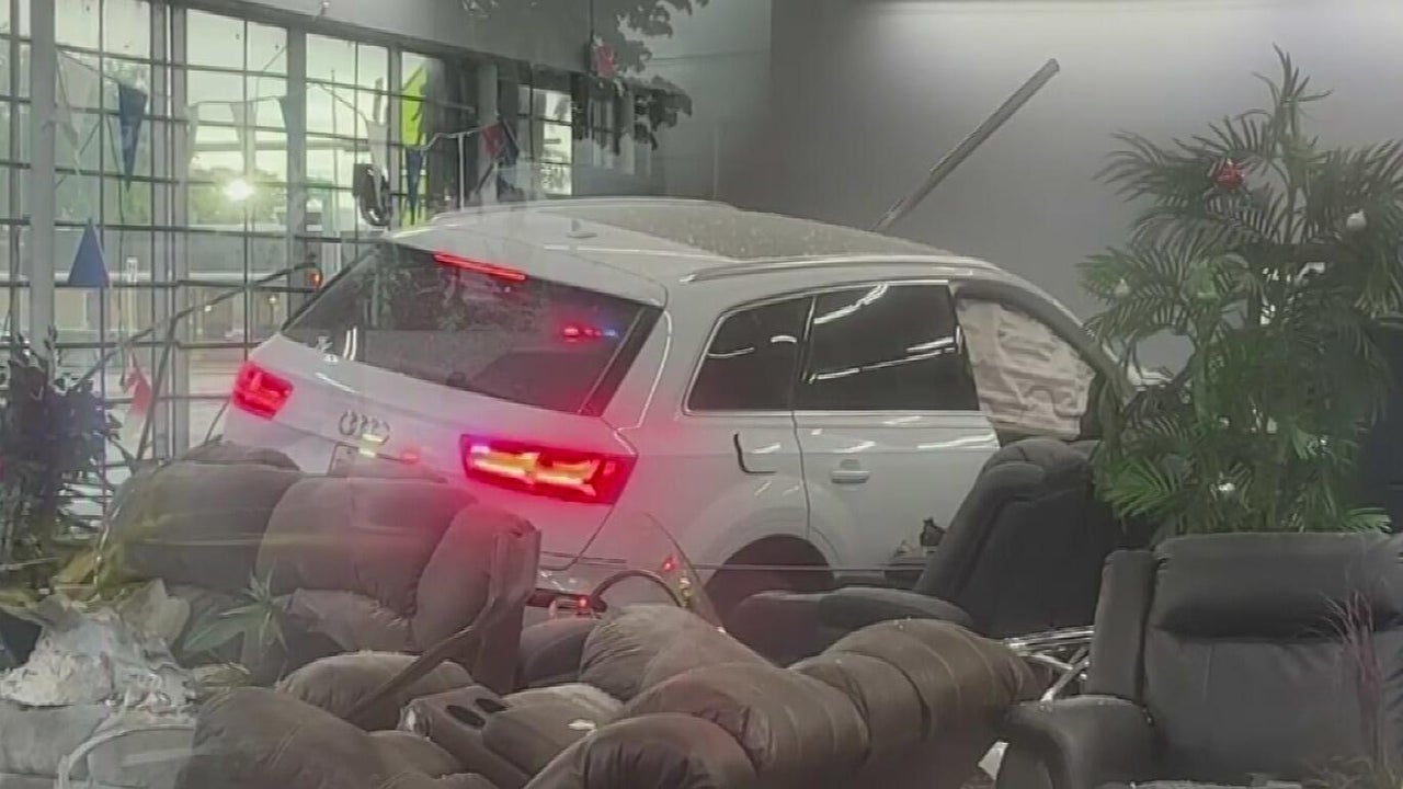 Child injured when SUV crashes into North Miami furniture store