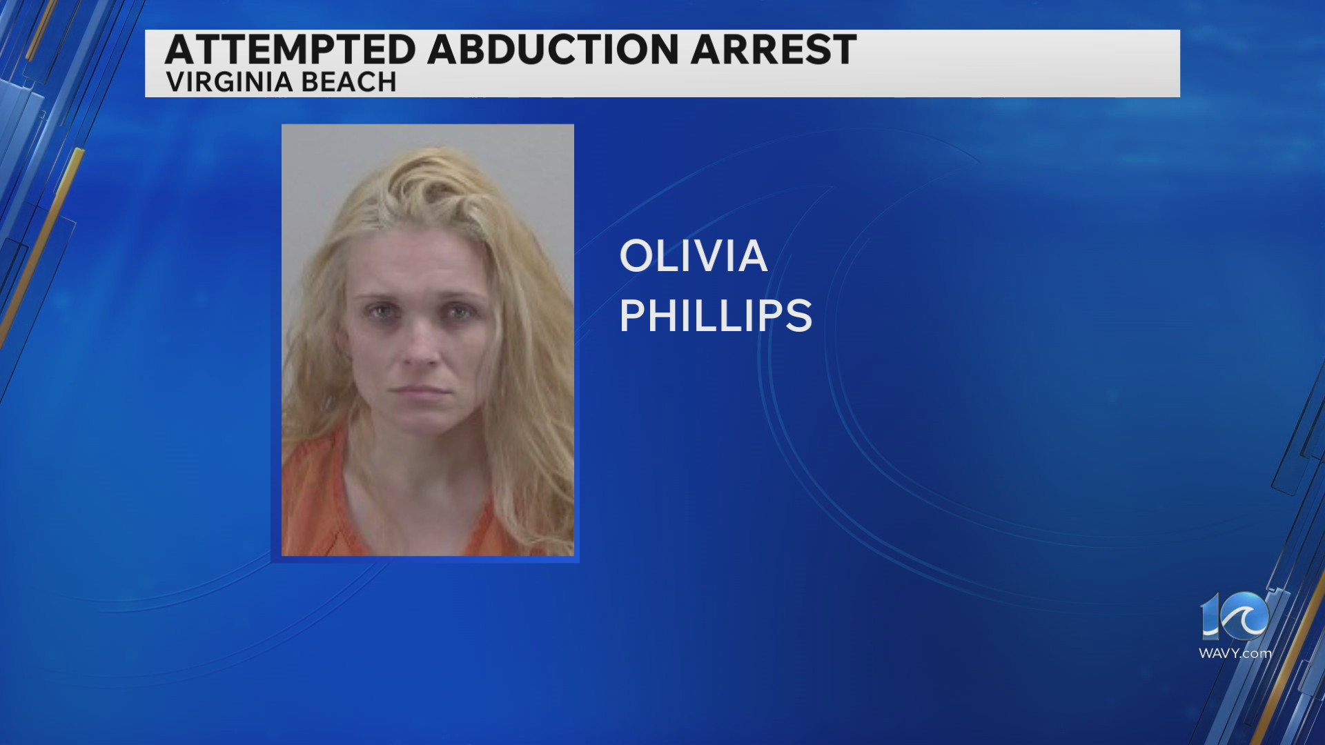 VBPD: Woman accused of attempted abduction in DMV parking lot