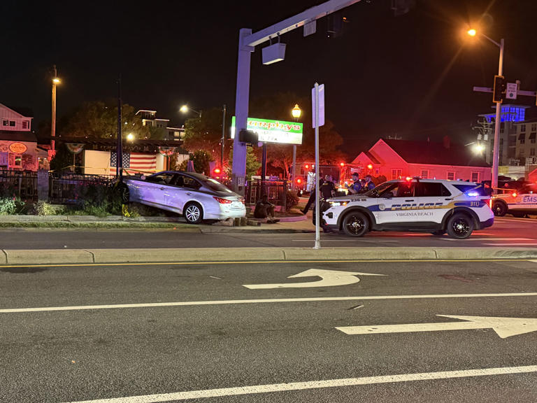 Multiple injured after car crashes into patio in Virginia Beach