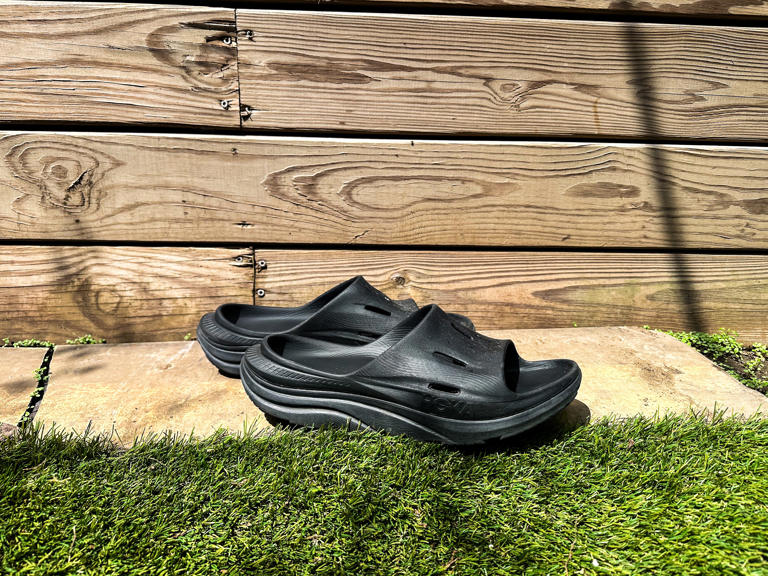 I wear recovery slides daily—these are my go-to pairs