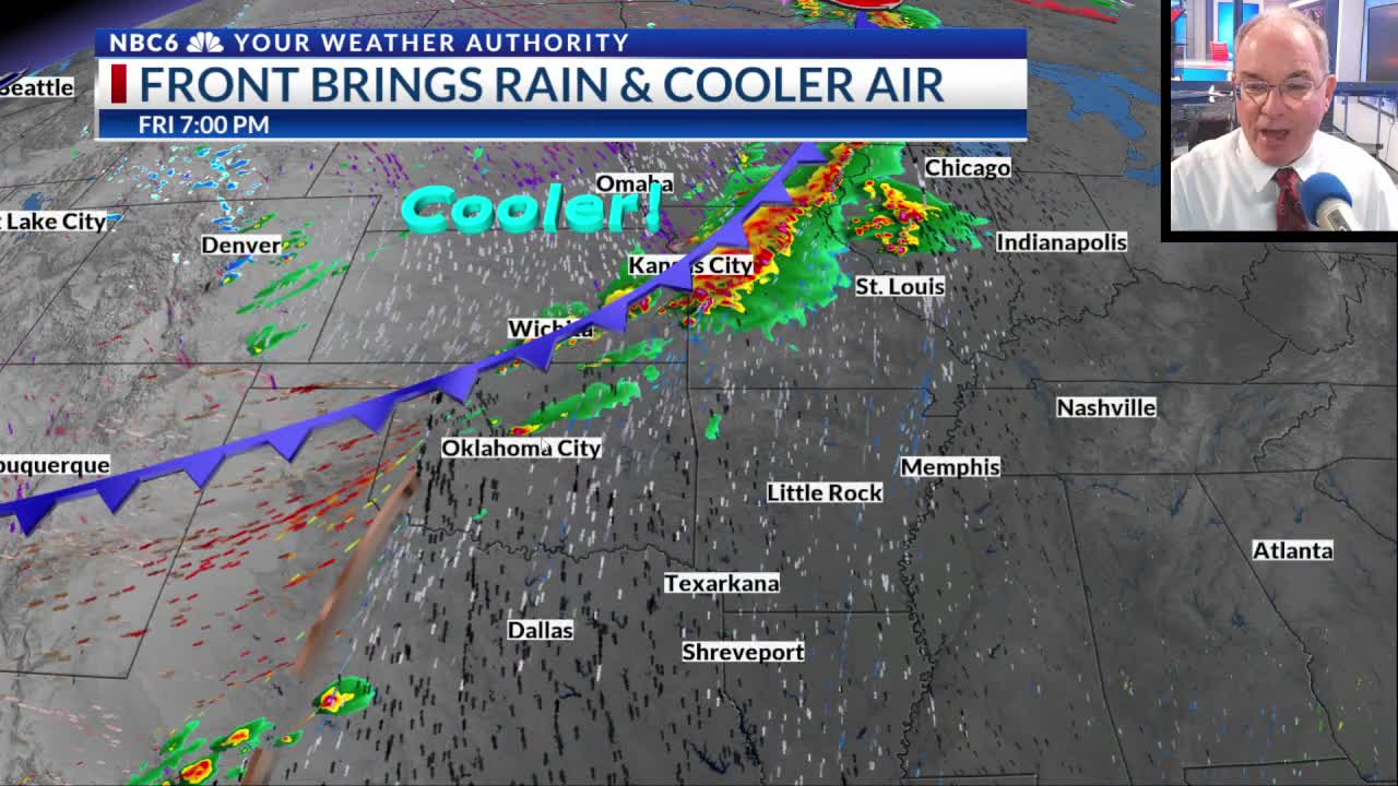 Cold front to bring rain & chilly temperatures