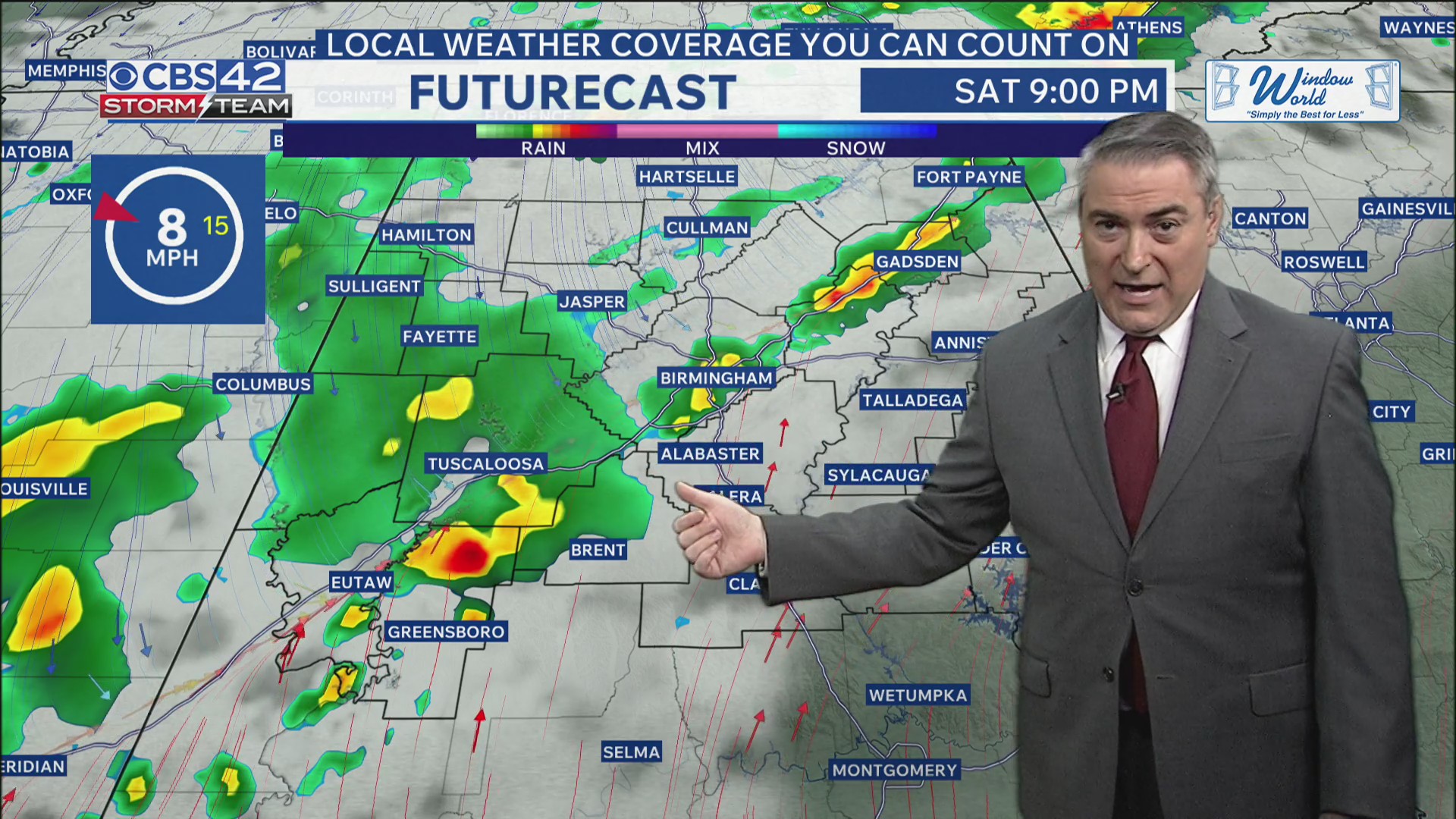 Cold front brings rain, storms & a big cooldown this weekend - CBS 42 ...