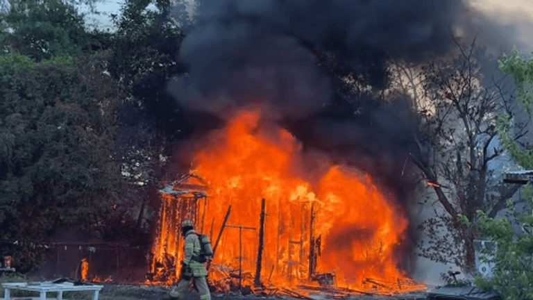 Conway-area outbuilding destroyed in morning fire