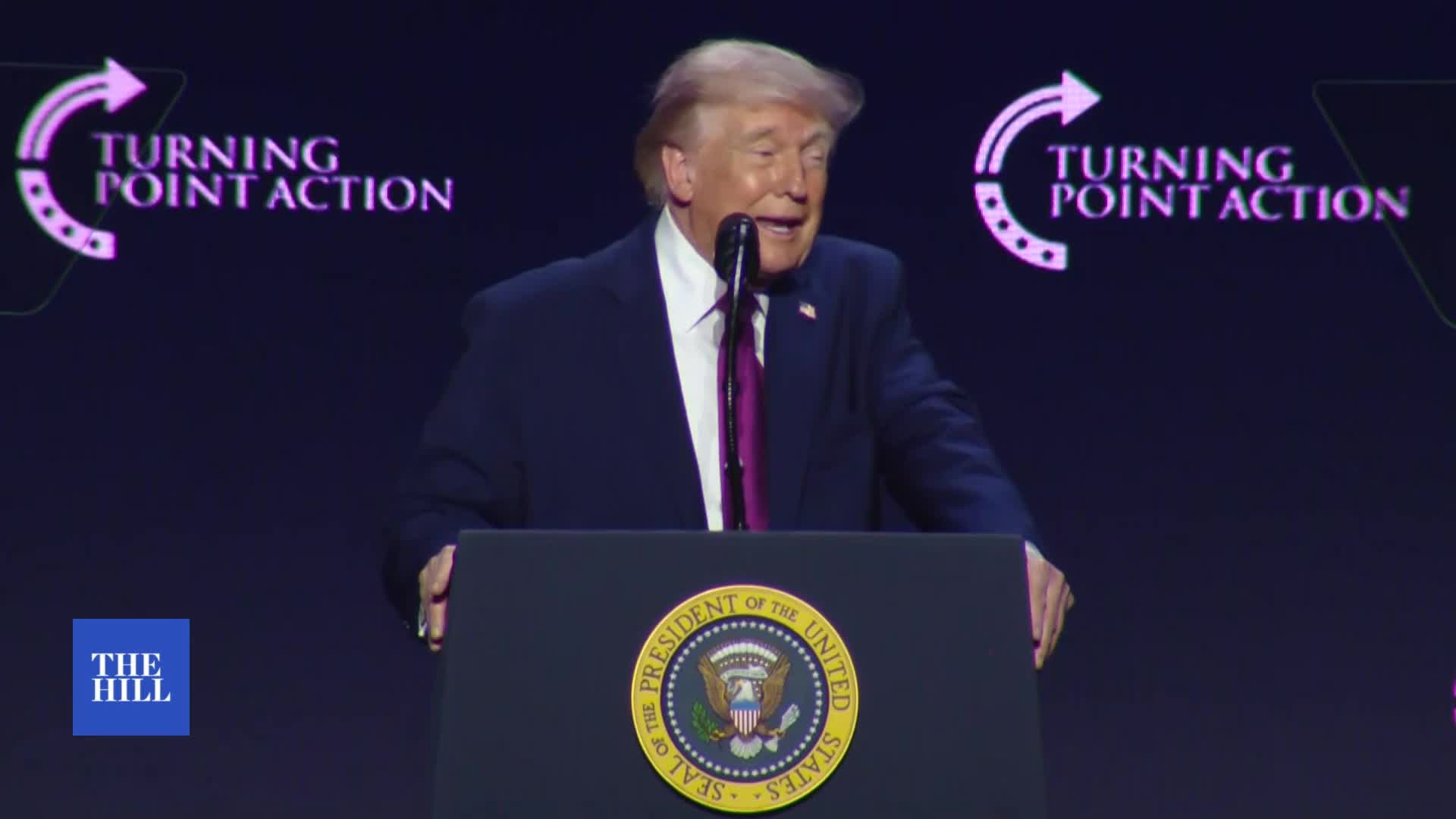 Trump teases upcoming release of UFO documents at Turning Point USA event