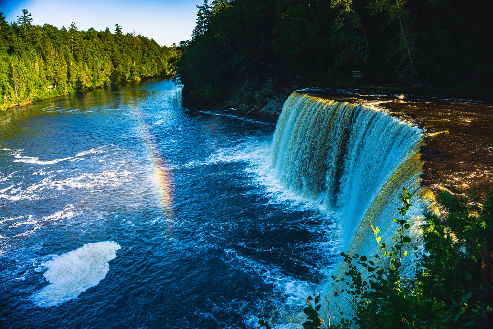Michigan’s Upper Peninsula has a root beer waterfall that drops 50 feet ...