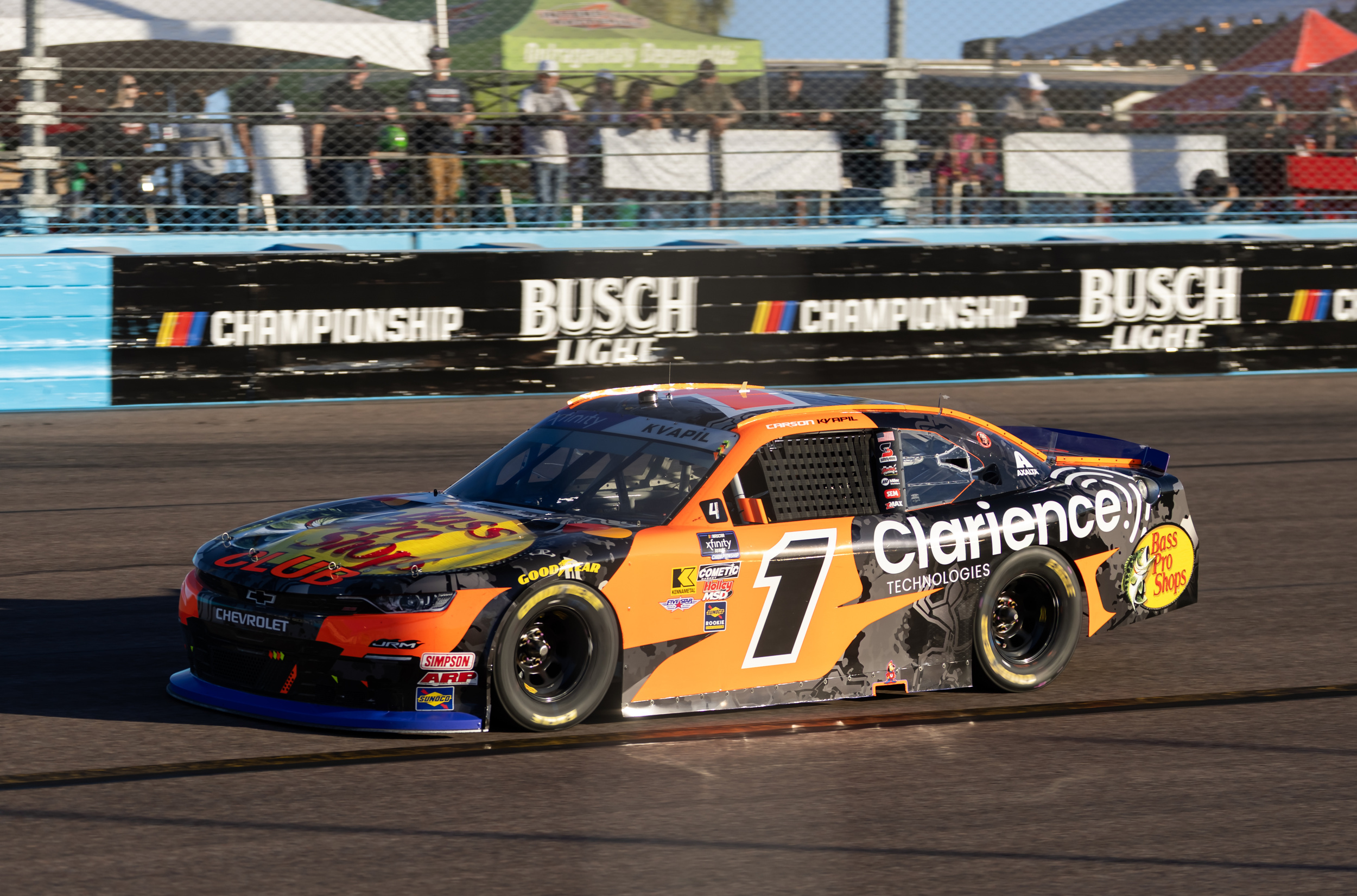 Carson Kvapil on pole for NASCAR O'Reilly Series race at Kansas