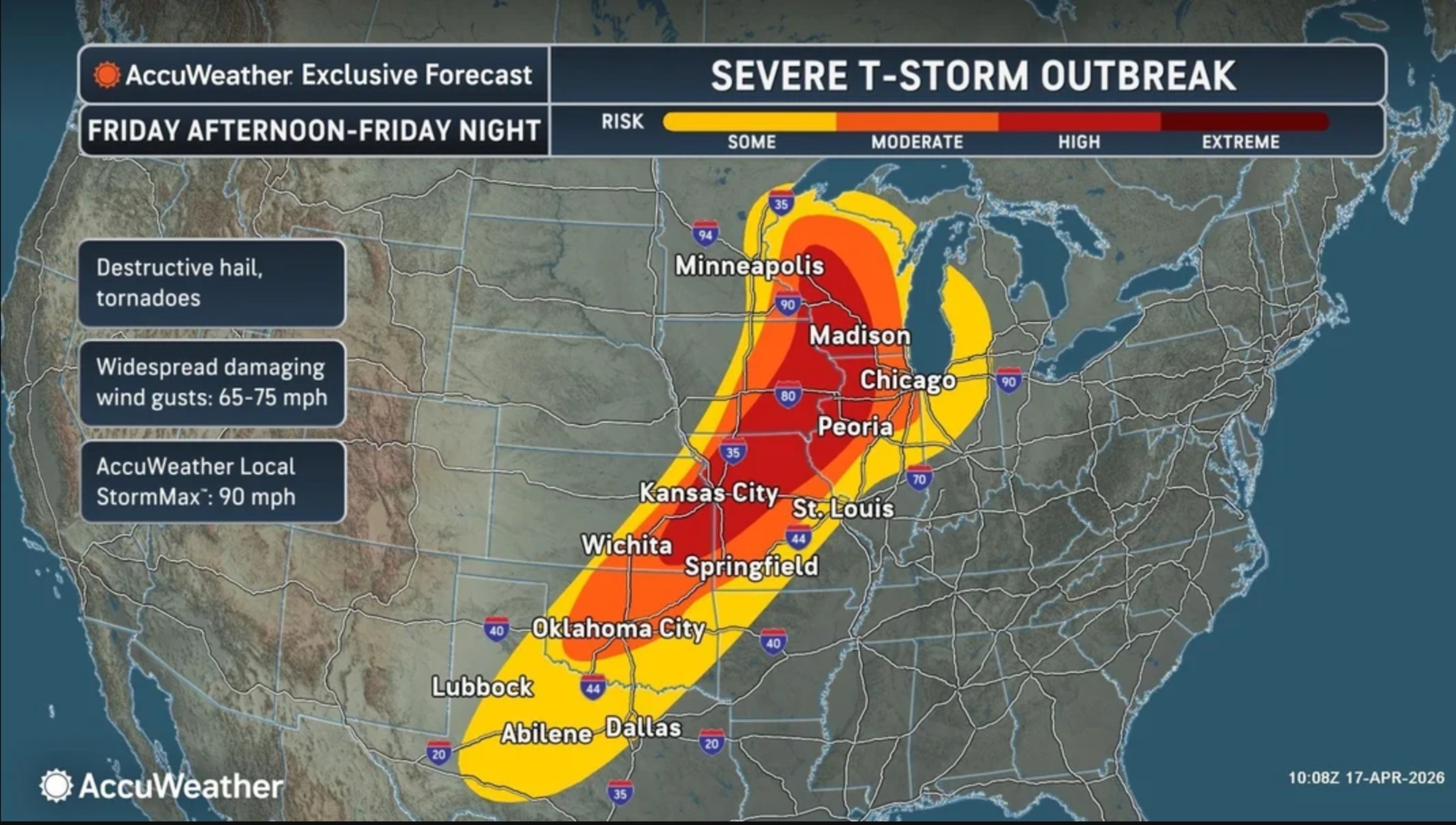 Destructive storms warning after 37 tornado reports in 3 days