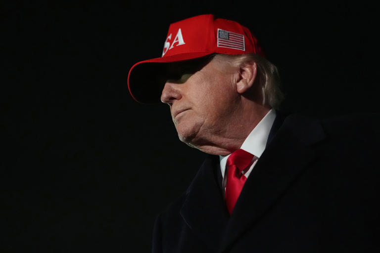 El presidente Donald Trump en Phoenix: viene al evento Build the Red Wall